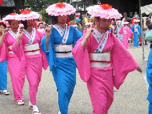 櫛田神社にて