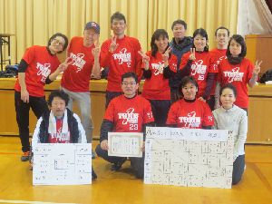 惜しくも準優勝の唐人町1丁目チーム!