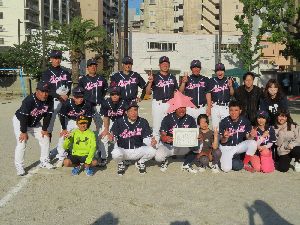 準優勝の荒戸3丁目チーム!